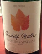 魯道夫米勒雷司令遲摘干白葡萄酒(Rudolf Muller Riesling Spatlese, Mosel, Germany)