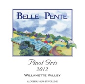 貝爾·彭特灰皮諾干白葡萄酒(Belle Pente Pinot Gris, Willamette Valley, USA)