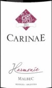 卡瑞尼和諧馬爾貝克干紅葡萄酒(Carinae Harmonie Malbec, Mendoza, Argentina)