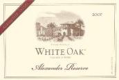 白橡樹珍藏干紅葡萄酒（亞歷山大谷）(White Oak Reserve, Alexander Valley, USA)