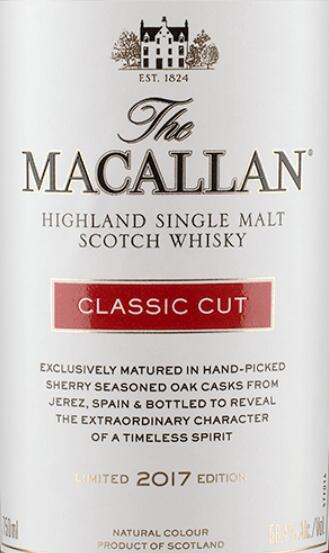 Nv The Macallan Classic Cut Limited Edition Single Malt Scotch Whisky Highlands Uk 麦卡伦葡萄酒 价格 评价 中文名 红酒世界网