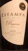 艾斯坦帕珍藏西拉-赤霞珠-梅洛混釀紅葡萄酒(Estampa Reserva Syrah Cabernet Sauvignon Merlot , Colchagua Valley, Chile)