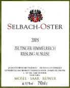 澤巴赫塞爾廷仙境園雷司令精選白葡萄酒(Selbach-Oster Zeltinger Himmelreich Riesling Auslese, Mosel, Germany)