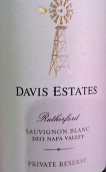 戴維斯酒莊私人珍藏長(zhǎng)相思干白葡萄酒(Davis Estates Private Reserve Sauvignon Blanc, Napa Valley, USA)