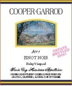 庫珀加羅德芬利園黑皮諾干紅葡萄酒(Cooper Garrod Estate Vineyards Finley Vineyard Pinot Noir, Santa Cruz Mountains, USA)