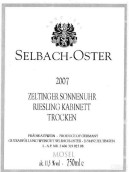 澤巴赫塞爾廷日晷園雷司令干型小房酒(Selbach-Oster Zeltinger Sonnenuhr Riesling Kabinett Trocken, Mosel, Germany)