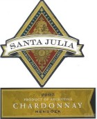 朱卡迪園桑塔茱莉亞霞多麗干白葡萄酒(Familia Zuccardi Santa Julia Chardonnay, Mendoza, Argentina)