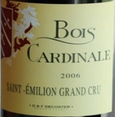 花妃城堡副牌干紅葡萄酒(Bois Cardinale, Saint-Emilion Grand Cru, France)