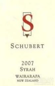 舒伯特酒莊西拉紅葡萄酒(Schubert Syrah, Wairarapa, New Zealand)