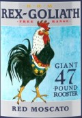 HRM雷克斯歌利亞紅色莫斯卡托桃紅葡萄酒(HRM Rex Goliath Giant 47 Pound Rooster Red Moscato, California, USA)