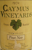 佳慕黑皮诺干红葡萄酒(Caymus Vineyards Pinot Noir, Napa Valley, USA)