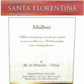 拉里奧哈娜圣佛羅倫緹娜馬爾貝克紅葡萄酒(La Riojana Santa Florentina Malbec, Famatina, Argentina)