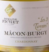 費舍酒莊博齊（馬貢村）干白葡萄酒(Domaine Fichet Macon-Villages Terroir de Burgy, Maconnais, France)