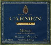 卡門珍藏梅洛干紅葡萄酒(Carmen Reserve Merlot, Casablanca Valley, Chile)