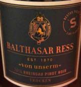 巴爾薩薩爾雷斯安瑟萊茵高黑皮諾干紅葡萄酒(Balthasar Ress Von Unserm Rheingau Pinot Noir Trocken, Rheingau, Germany)