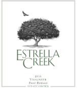 伊斯特拉溪維歐尼干白葡萄酒(Estrella Creek Viognier, Paso Robles, USA)