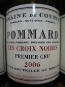 科瑟酒莊克羅伊諾（?，斠患?jí)園）紅葡萄酒(Domaine de Courcel Pommard Les Croix Noires, Pommard Premier Cru, France)