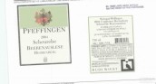 普菲芬根逐粒精選施埃博甜白葡萄酒(Pfeffingen Beerenauslese Scheurebe, Pfalz, Germany)