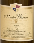 馬丁沃斯曼酒莊瓊瑤漿精選白葡萄酒(Weingut Martin Wassmer Gewurztraminer Auslese, Baden, Germany)