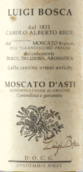 佰世嘉酒庄路易吉·佰世嘉阿斯蒂莫斯卡托白葡萄酒(Bosca Luigi Bosca Moscato d'Asti DOCG, Asti, Italy)