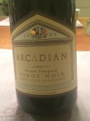 田園酒莊皮索尼黑皮諾干紅葡萄酒(Arcadian Winery Pisoni Vineyard Pinot Noir, Lompoc, USA)