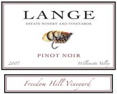 Lange 'Freedom Hill Vineyard' Pinot Noir, Willamette Valley, USA