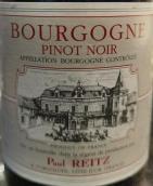 保羅·賴茨酒莊勃艮第黑皮諾紅葡萄酒(Paul Reitz Bourgogne Pinot Noir, Bourgogne, France)