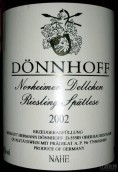 杜荷夫诺黑黛儿雷司令迟摘白葡萄酒(Weingut Donnhoff Norheimer Dellchen Riesling Spatlese, Nahe, Germany)