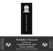 新瑪利莊園瓦卡胡單一園霞多麗白葡萄酒(Villa Maria Estate Single Vineyard Waikahu Chardonnay, Hawke's Bay, New Zealand)