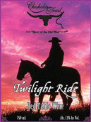 牛車道暮光之騎混釀半甜紅葡萄酒(Chisholm Trail Twilight Ride, Texas, USA)