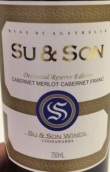 蘇桑酒莊混釀干紅葡萄酒(Su & Son Cabernet Merlot Cabernet Franc, Coonawarra, Australia)