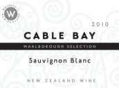 凯伯湾酒庄精选长相思白葡萄酒(Cable Bay Selection Sauvignon Blanc, Marlborough, New Zealand)