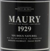 巴世勒酒莊莫里天然甜葡萄酒(Domaine Bachelet Vin Doux Naturel, Maury, France)