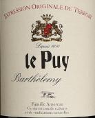 勒龐酒莊芭提拉米紅葡萄酒(Chateau Le Puy Barthelemy, Francs Cotes de Bordeaux, France)