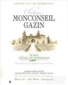 蒙卡贊干白葡萄酒(Chateau Monconseil Gazin Blanc, Cotes de Bordeaux Blaye, France)