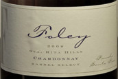 富利酒莊木桶精選霞多麗白葡萄酒(Foley Estate Barrel Select Chardonnay, Santa Barbara County, USA)