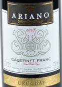 阿里亞諾兄弟酒莊經(jīng)典系列品麗珠紅葡萄酒(Bodega Ariano Hermanos Linea Clasica Cabernet Franc，Uruguay)