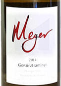 梅爾酒莊瓊瑤漿干白葡萄酒(Meyer Family Vineyards Gewurztraminer, Okanagan Valley, Canada)