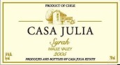 Casa Julia Syrah, Maipo Valley, Chile