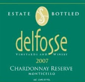 德爾夫斯珍藏霞多麗干白葡萄酒(DelFosse Reserve Chardonnay, Monticello, USA)