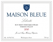 藍(lán)色“自由”鮑詩(shī)伊園西拉干紅葡萄酒(Maison Bleue Liberte Boushey Vineyard Syrah, Yakima Valley, USA)