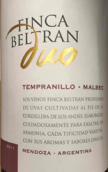 芬貝鐸酒莊丹魄-馬爾貝克干紅葡萄酒(Finca Beltran Duo Tempranillo - Malbec, Mendoza, Argentina)