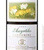 希臘酒莊GWC阿斯提可白葡萄酒(Greek Wine Cellars GWC Kourtaki Assyrtiko, Santorini, Greece)