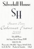 銀山園斯圖爾特鎮(zhèn)品麗珠干紅葡萄酒(Silverhill House Stuart Town Cabernet Franc, NSW, Australia)