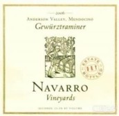 納瓦羅酒堡瓊瑤漿干白葡萄酒(Navarro Vineyards Estate Gewurztraminer Dry, Anderson Valley, USA)