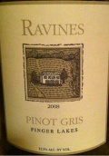 拉維內(nèi)斯灰皮諾干白葡萄酒(Ravines Wine Pinot Gris, Finger Lakes, USA)