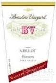 璞立酒莊大師典藏梅洛紅葡萄酒(Beaulieu Vineyard BV Maestro Collection Merlot, Carneros, USA)