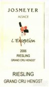 喬士邁亨思特園雷司令“特別”半甜白葡萄酒(Josmeyer Hengst Riesling L'exception, Alsace, France)