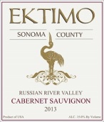 艾鷺酒莊俄羅斯河谷赤霞珠干紅葡萄酒(Ektimo Vineyards Cabernet Sauvignon, Russian River Valley, USA)