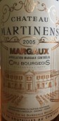 瑪?shù)倌染魄f干紅葡萄酒(Chateau Martinens, Margaux, France)